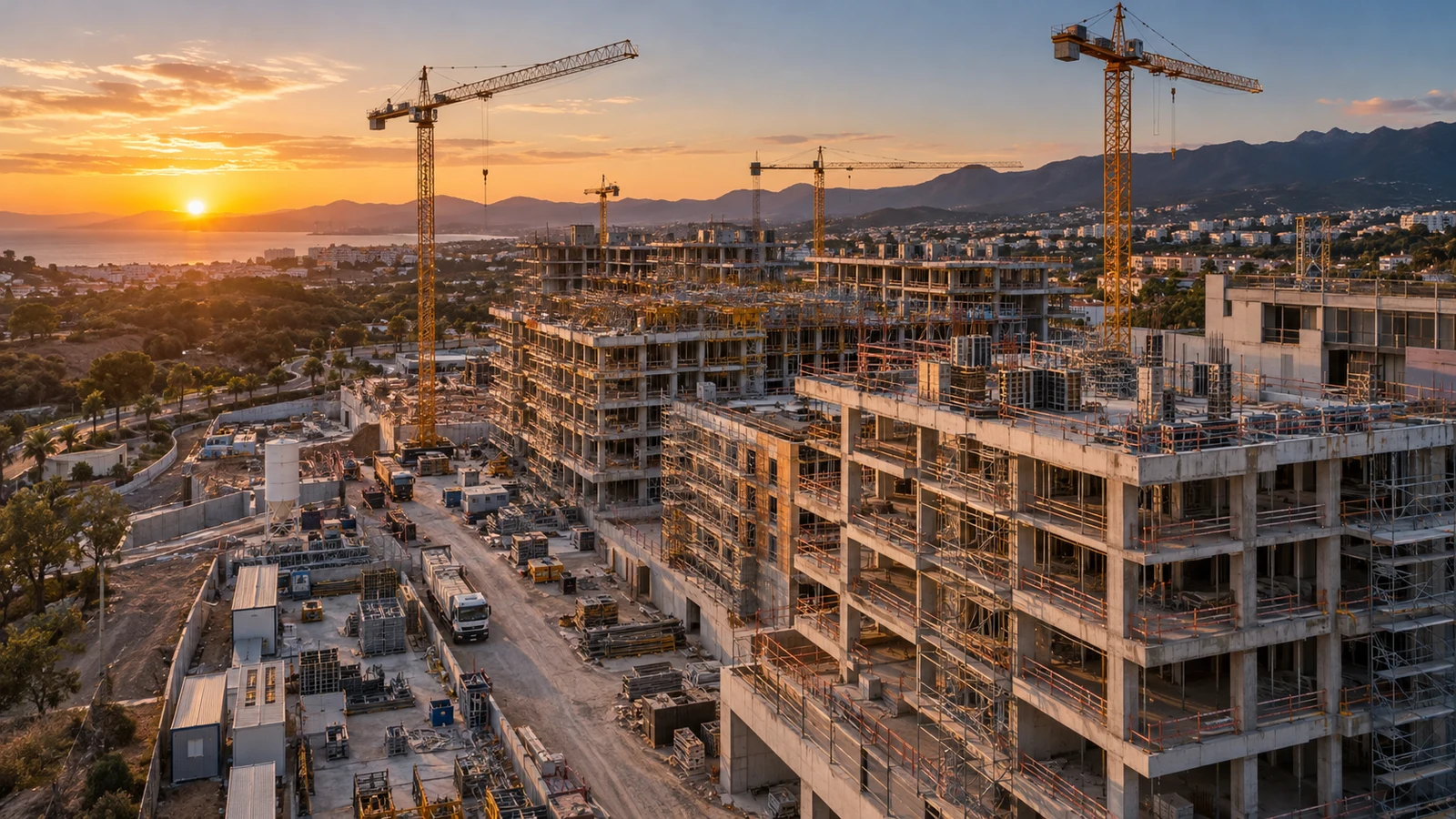 Fotografía profesional de obra Vista ilustrativa de una construcción de gran escala
